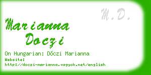 marianna doczi business card